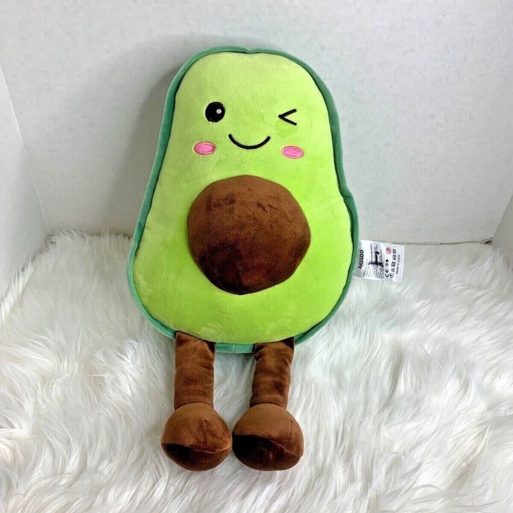 Aassoo Plush Stuffed Toy Dol Avocado 18 in Tall Winking Soft